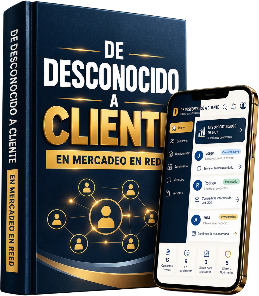 Imagen original completa del libro De Desconocido a Cliente en Mercadeo en Red, la tablet y el pedestal